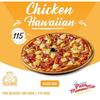 Chicken Hawaiian Pizza, ..